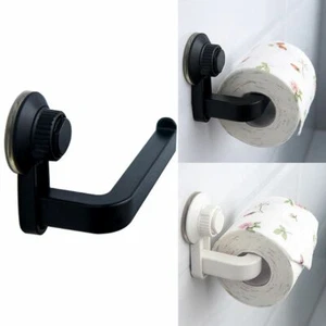 Soporte para rollos de papel higiénico con ventosa montado en la pared para baño EE. UU. - Imagen 1 de 12
