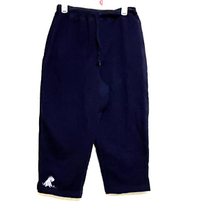 Disney Store Eeyore Sweat Pants Lounging Drawstring Pockets Wide Leg Navy Blue