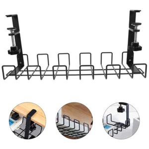 Table Clip Socket Storage Rack Office Cord Organizer Desk under Wire - Photo 1/12