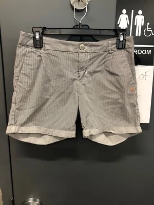Scotch & Soda Maison Scotch Size 27 Grey/White Striped Bermuda Shorts - Image 1 of 4
