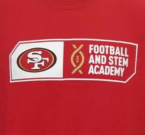Camiseta San Francisco SF 49ers Stem Academy XL X-Large Usada en Excelente Condición NFL Niners INV1775  - Imagen 1 de 8