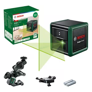 Bosch Cross Line Laser Level with MM2 Clamp Green Beam Self Leveling 12m Quigo - Picture 1 of 6
