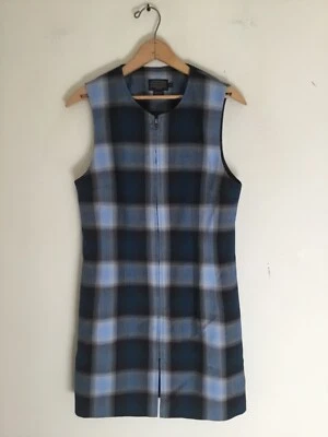 Vestido de lana a cuadros azul Pendleton ¡nuevo sin etiquetas! Talla pequeña Foto 1 de 3