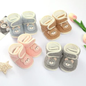 Newborn Baby Boy Girl Kid Infant Toddler Warm Catton Lovely Winter Warm Shoes - Picture 1 of 18