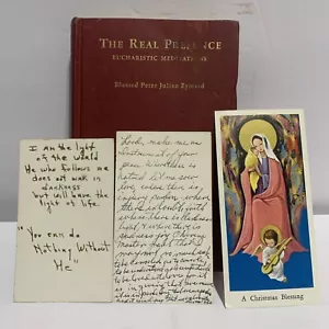 DIE WIRKLICHE PRÄSENZ von St. Peter Julian Eymard - 1938 - RAR Vintage mit Lesezeichen - Bild 1 von 9