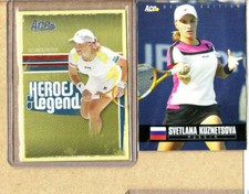 Svetlana Kuznetsova-2 Card Lot-2005 Ace Authentic+2006 Ace Authentic-Russia-NMT