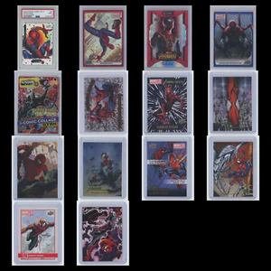 Spiderman Card Lot 14 Cards Spider-Man PSA 9 Anime Color #d Marvel Flairium Red - Bild 1 von 16