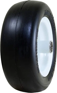 11x4.00 Flat-Free Lawn Mower Tire on Wheel, 5" Centered Hub. 5/8" Bearing - Picture 1 of 12