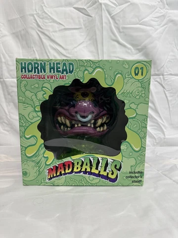 Kidrobot Madballs Horn Head 6" Medium Collectible Vinyl Art Figure - New in Box Cover