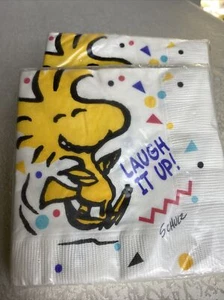 Tovaglioli vintage arachidi Schulz Hallmark WOODSTOCK carta festa Snoopy sigillati nuovi - Foto 1 di 6