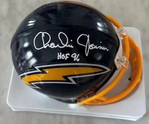 CHARLIE JOINER AUTO AUTOGRAPH SIGNED MINI HELMET SAN DIEGO CHARGERS HOF JSA - Picture 1 of 2