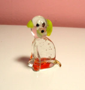 Vintage Miniature Glass Poodle Nicely Detailed 1.5 Inches High - Picture 1 of 5