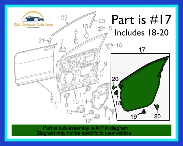Новый оригинальный производитель Toyota Lexus 16-22 RX350 RX450h передняя левая водительская дверь уплотнительная полоска - Изображение 1 из 1