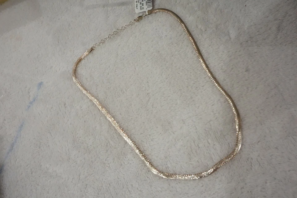 Collar reversible de dos tonos Giani Bernini en plata de ley y placa de oro de 18 k Foto 1 de 4