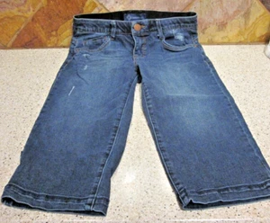 Pantalones de mezclilla capri DEMOCRACY Ab Solution HR ajustados pierna recta desgastados 4 #25 - Imagen 1 de 7