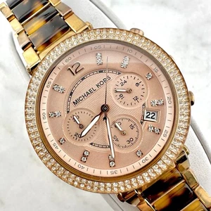 Orologio Michael Kors Parker MK-5538 Donna Cronografo Data 39mm, Batteria Nuova - Foto 1 di 15