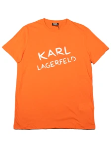 Karl Lagerfeld Orange T-Shirt - Picture 1 of 5