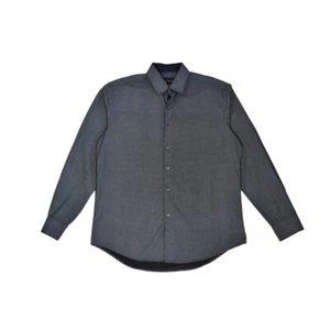 Report Collection Men's Slim Fit Stretch Dress Shirt 16 34/35 Micro Dot  - Picture 1 of 8