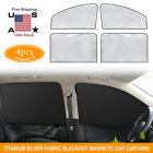 New 4x Magnetic Car Side Window Sun Shade Front/Rear UV Protector Sunshade Cover