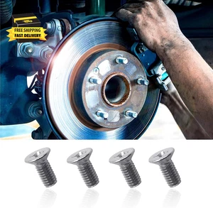 4 PCS Stainless Steel Brake Disc Rotor Screws for Front and Rear, OEM 93600-0601 - Picture 1 of 6