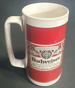 Vintage BUDWEISER THERMO-SERV Thermal Beer Mug Made In USA - Picture 1 of 3