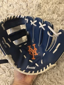 NY METS Jugend Baseball Handschuh Franklin MLB Kinder blau & weiß - Bild 1 von 7