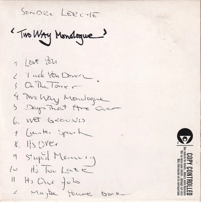 Sondre Lerche - Two Way Monologue CD Album Copy Prot Promo Car CD Rock 8604 - Bild 1 von 4