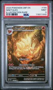 Ninetales #199 2023 Pokemon Obf En-Obsidian Flames PSA 9 Illustration Rare - Picture 1 of 2