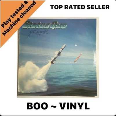 Status Quo Just Supposin’ Vinyl LP Album Record 6302 057 EX/VG+ Condition - Image 1 of 4