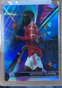 2022 Topps Finest UEFA Club Anthony Elanga /99 Base Autographs Green RC #2 - Picture 1 of 2