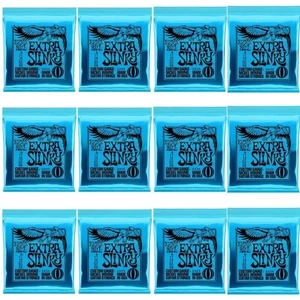 12 SETS Ernie Ball Electric Guitar strings EXTRA SLINKY 8-38 Nickel Wound 2225 - Picture 1 of 7