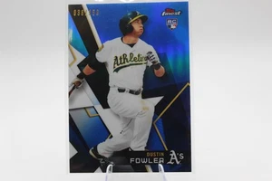 2018 Topps Finest - Dustin Fowler #53 Blue Refractor /150 (RC) - Bild 1 von 2