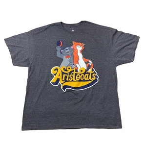 Disney The Aristocats Gray T-Shirt Sz 2XL Thomas O'Malley Cats Classic - Picture 1 of 3