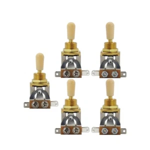 5 Stck. Gitarre 3-Wege Kippschalter Tonabnehmer Selektor vernickelt für LP SG Gitarre - Bild 1 von 7