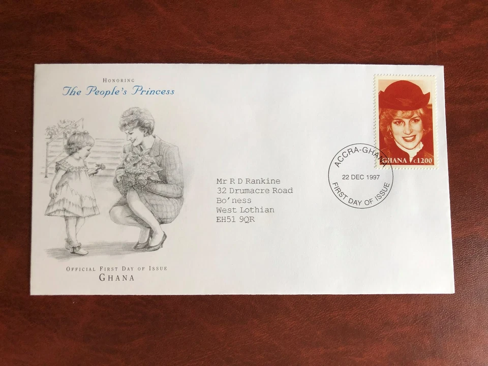 GHANA 1997 FDC PRINCESA DIANA MEMORIAM 01 Foto 1 de 1
