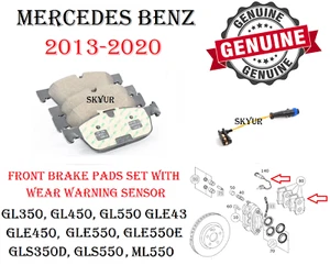 Mercedes Front Brake Pad Set W/ Sensor For GL350 GL450 GL550 GLE550 GLS550 ML550 - Picture 1 of 10