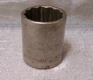 Vintage Herbrand #40130 15/16" 1/2" Drive 12PT Socket - Picture 1 of 4