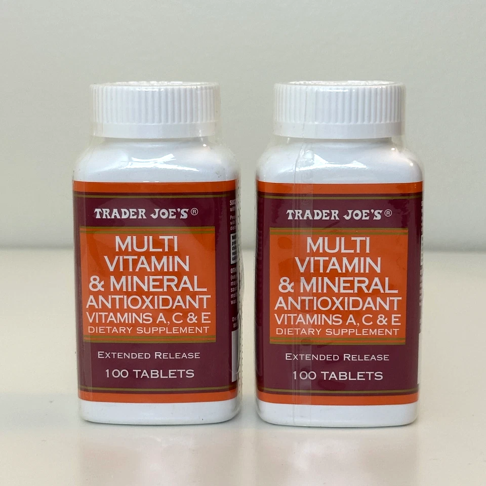 Trader Joe's Multi Vitamin & Mineral Antioxidant 100 Tablets