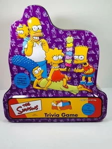 The Simpsons Trivia Game 2000 Board Game in Collectors Tin with Cast Poster - Picture 1 of 4