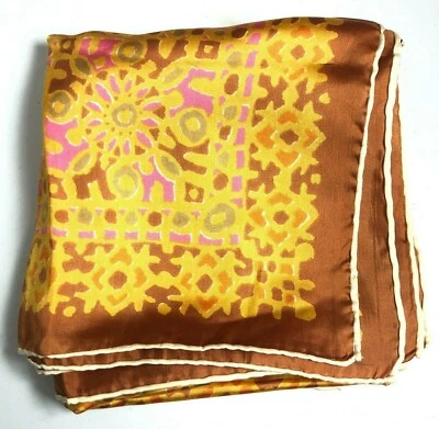 Bufanda de Colección Dorado Cobre Rosa NYC SPECIALTY HOUSE Enrollada a Mano Hecha en Japón Foto 1 de 4