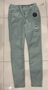 Neu mit Etikett Aeropostale hoch taillierte Jegging-Jeans ernsthaft dehnbar pastellblau Gr. 00 - Bild 1 von 3