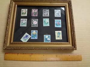 WWII Japanese vintage old flower stampl Frame army navy japan badge medal - Picture 1 of 12