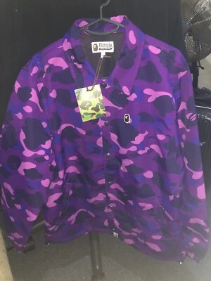 BAPE A Bathing Ape Purple Camo Jacket Medium Brand New With Tags *AUTHENTIC* - Image 1 of 4