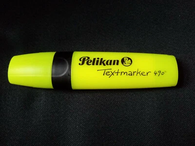Pelikan 490 Textmarker Leuchtfarben Marker (Farbe = neon gelb) NEU !!! - Bild 1 von 2