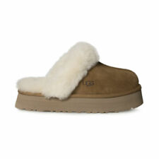 UGG Disquette Platform Clog Slipper for Women, US Size 6 - Chestnut