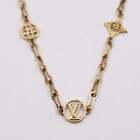 LOUIS VUITTON Collier Forever Young Necklace M69622 Metal Gold LV Circle Monogra