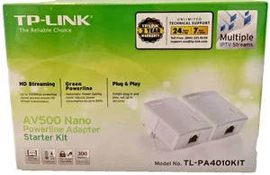 TP-Link AV500 Nano Powerline Adapter Starter Kit Model No. TL-PA4010KIT - Bild 1 von 2