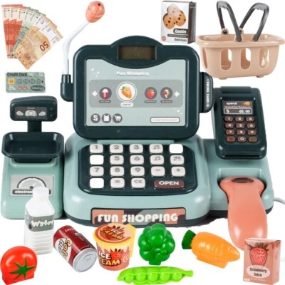 MalPlay Kasse Spielzeug | 24-TLG | Inklusive Zubehör | Supermarkt-Spielzeugset S - Bild 1 von 4