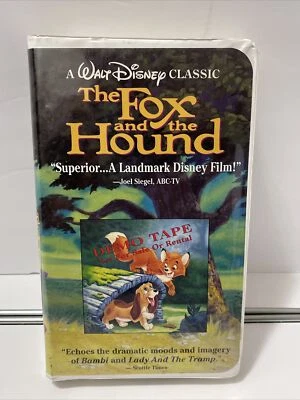 The Fox And The Hound (1981) Demo VHS tape Walt Disney Black Diamond - Image 1 of 4