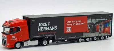 HERPA - DAF XG 4x2 rimorchio ribassato 4 assi JOZEF HERMANS - 1/87 - HER953467 - Immagine 1 di 4